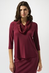 TOP COWL NECK PATRICIA 253211 - merlot