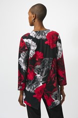 TUNIC ZIP ROBERTA 253224 - black red