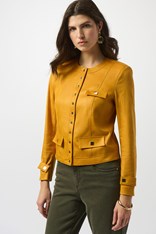 JACKET FOILED FAUX SUEDE 253935 - medallion