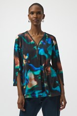 TUNIC ZIP CELINE - blue splash