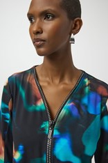 TUNIC ZIP CELINE - blue splash