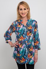 TUNIC LANIA - birds of paradise