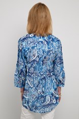 TUNIC LANIA - blue abstract