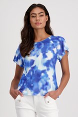 TOP TEE MYKONOS 407795 - blue breeze