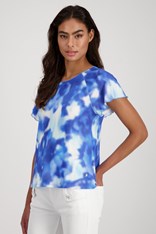 TOP TEE MYKONOS 407795 - blue breeze