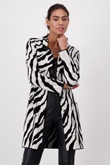 JACKET KNIT MARCEL COTTON BLEND 807237 - zebra