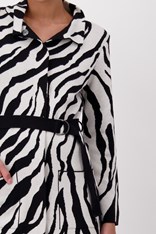 JACKET KNIT MARCEL COTTON BLEND 807237 - zebra