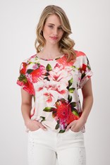 TOP TEE HOPE 408539 - floral temple black