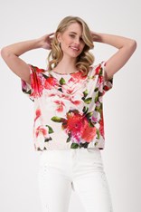 TOP TEE HOPE 408539 - floral temple black