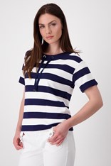 TOP SWEATER STRIPE PHILLIPA 408868 - navy white