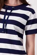 TOP SWEATER STRIPE PHILLIPA 408868 - navy white