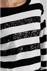 PULLOVER ERICA 808088 - black stripe