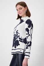JUMPER ZIP CRYSTAL 808161 - floral canvas