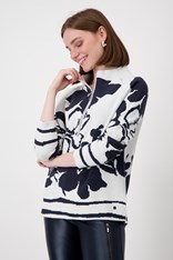 JUMPER ZIP CRYSTAL 808161 - floral canvas