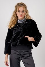 JACKET FAUX FUR MARIA 808513 - black