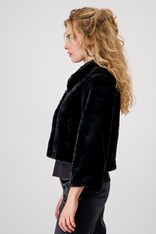 JACKET FAUX FUR MARIA 808513 - black