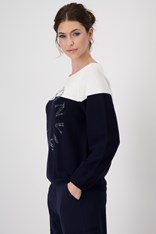 SWEATER VISION 409242 - navy white