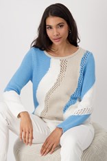 SWEATER INTARSIA 409276 - tan