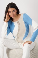 SWEATER INTARSIA 409276 - tan