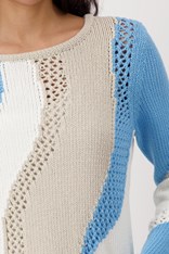 SWEATER INTARSIA 409276 - tan