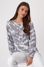 SWEATER TIGER 409295 - silver cloud
