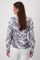 SWEATER TIGER 409295 - silver cloud