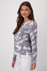 SWEATER TIGER 409295 - silver cloud