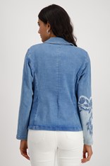 BLAZER 2 TONE FLORAL 409495 - denim