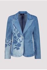 BLAZER 2 TONE FLORAL 409495 - denim