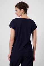 TOP TEE TONI - navy white