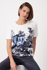 TOP TEE ENGLISH GARDEN - off white
