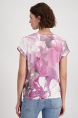 TOP TEE SABINA - pink floral