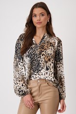 BLOUSE V NECK ISABEL - leopard