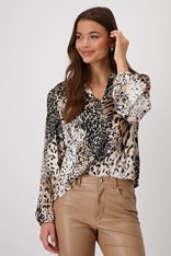 BLOUSE V NECK ISABEL - leopard