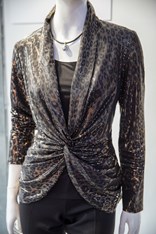 TOP RUCHING & CAMI RUTH 234405 - black gold