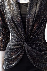 TOP RUCHING & CAMI RUTH 234405 - black gold