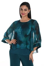 TOP OVERLAY HAYLEY 249207 - teal