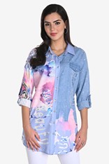 SHIRT AMOUR 243528U - baby blue