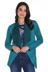 JACKET FAUX SUEDE MIAMI 243278 - teal