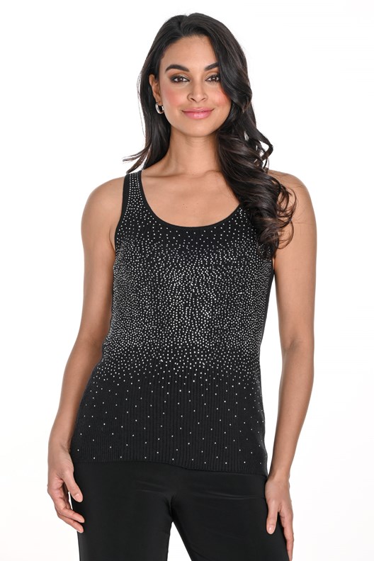 CAMI RHINESTONE STUD KNIT 243489U