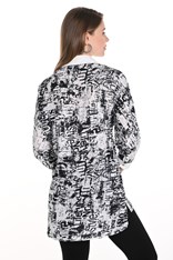 SHIRT GRAFFITI 256706U - black white