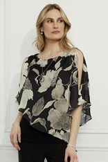 TOP OVERLAY DELPHINE 259343 - pewter