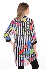 SHIRT FEMININE - black print