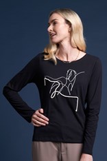 TOP LINCOLN HORSE - black