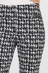 PANTS CHECK FILIGREE - black white