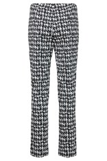 PANTS CHECK FILIGREE - black white