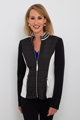 JACKET JASMINE - black white