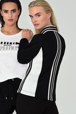JACKET JASMINE - black white