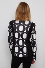 JACKET 2 BUTTON REBECCA - black white
