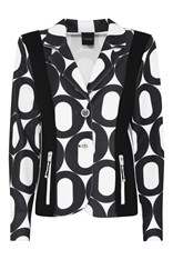 JACKET 2 BUTTON REBECCA - black white